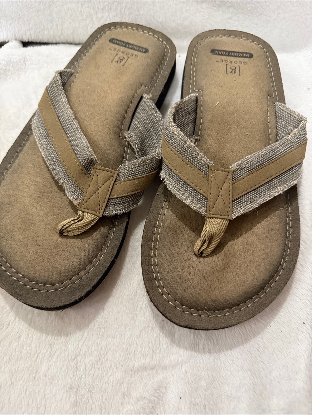 George Tan & Beige Women’s/Men’s Flip Flop Sandals